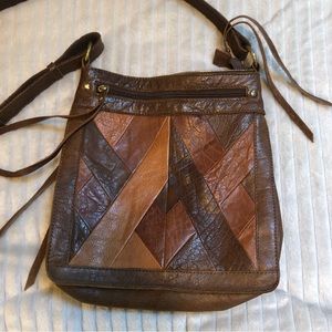 Lucky Brand leather patchwork purse